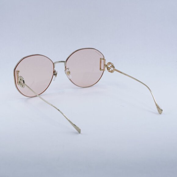 🕶️ New Gucci GG1206SA 004 Sunglasses - Gold Frame, Pink Lenses - Picture 11 of 12
